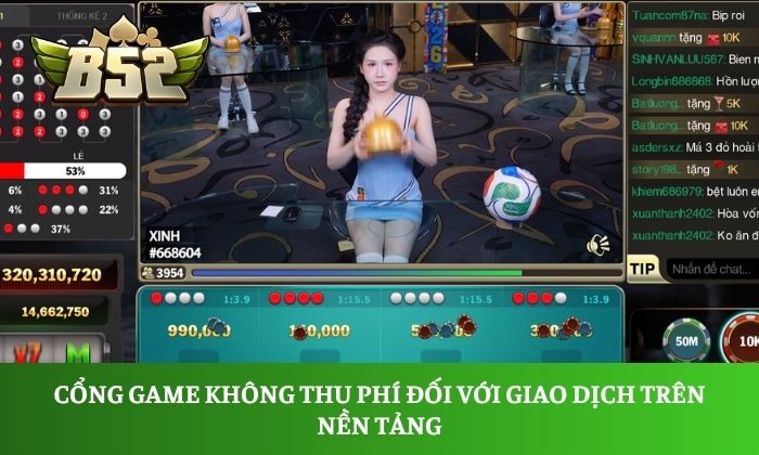 Cổng game không thu phí đối với giao dịch trên nền tảng